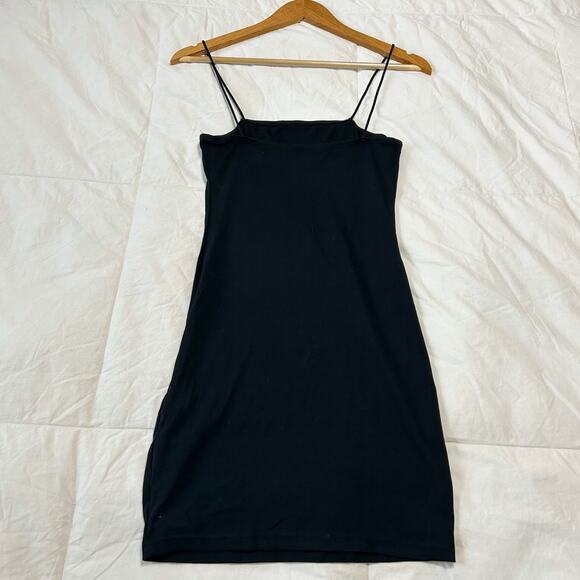 NWT SHEIN SXY Black Bodycon Mini Dress Size Small Spaghetti Strap - Picture 5 of 6